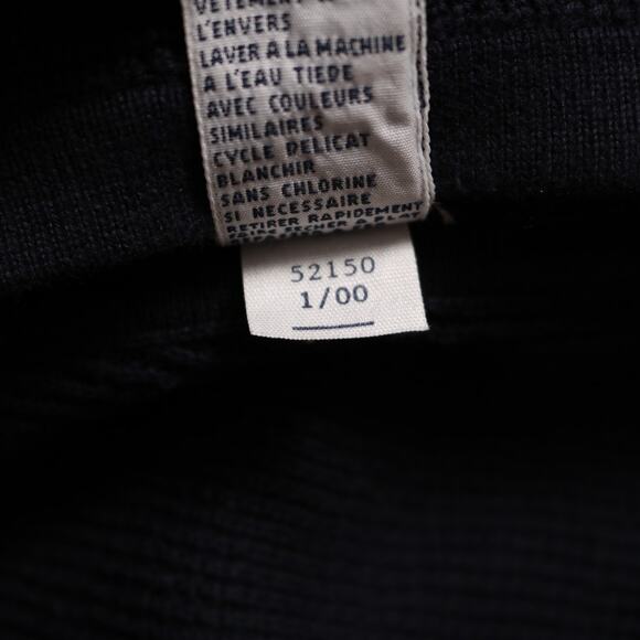 Tommy Hilfiger Navy Waffle Knit Pencil Skirt Y2K Pull On Cotton Retro Size L - Picture 8 of 10